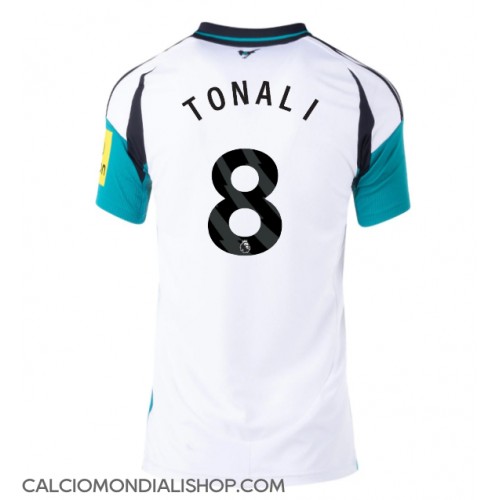 Maglie da calcio Newcastle United Sandro Tonali #8 Seconda Maglia Femminile 2024-25 Manica Corta